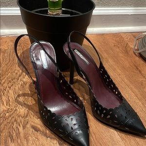 Elegant Black Cutout Heels